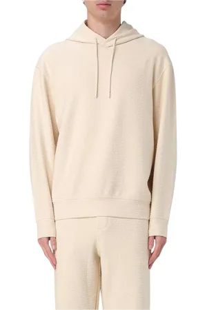 Emporio Armani Sweatshirts & Hoodies, Heren, , M, Katoen, Blauwe Hoodie van Textielkatoen