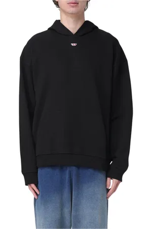 Diesel Sweatshirts & Hoodies, Heren, Zwart, XL, Katoen, Klassieke Katoenen Sweatshirt Zwart Mannen