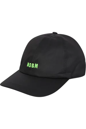 Msgm Accessoires, Heren, Zwart, ONE Size, Katoen, Baseball pet
