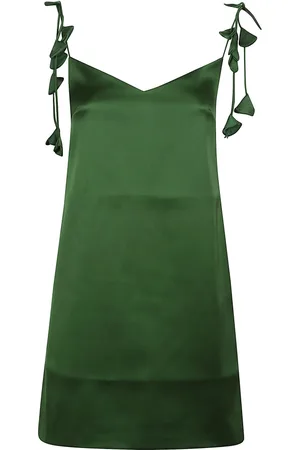 Self-Portrait Kleedjes, Dames, Groen, S, Polyester, Groene Chique Jurk voor Vrouwen