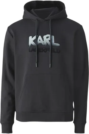 Karl Lagerfeld Sweatshirts & Hoodies, Heren, Zwart, S, Punto sweat hoody 705064-544942