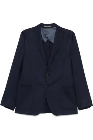 corneliani Jassen, Heren, Blauw, 3Xl, Wol, Elegante Blauwe Buitenkleding Jas