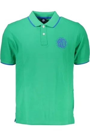 North Sails Tops, Heren, Groen, L, Korte Mouw Polo Shirt Groen