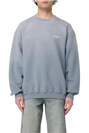 Represent Sweatshirts & Hoodies, Heren, Grijs, S, Katoen, Groene Modern Fit Sweatshirt