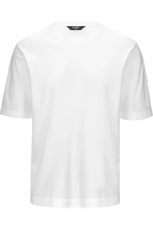 K-Way Tops, Heren, Wit, 2Xl, Witte T-shirt en Polo Mod. Combe