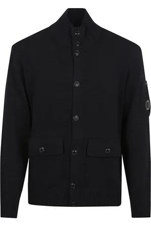 C.P. Company Truien, Heren, Zwart, S, Katoen, Blauwe Jas voor Mannen Ss 25
