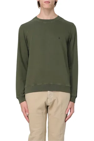 Dondup Sweatshirts & Hoodies, Heren, Groen, S, Katoen, Groene Trui Lange Mouwen