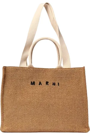 Marni Tassen, Heren, Bruin, ONE Size, Veelzijdige Grijze Winkelmand