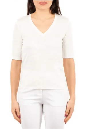 Max Mara Tops, Dames, Wit, S, Casual T-shirt