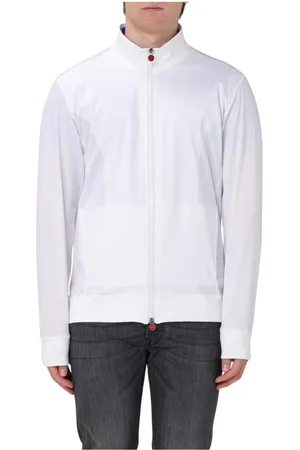 Kiton Sweatshirts & Hoodies, Heren, Wit, L, Witte Actieve Sweater
