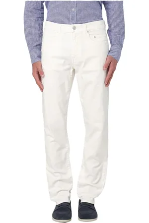 Siviglia Jeans, Heren, Wit, W31, Katoen, Blauwe Straight Leg Broek