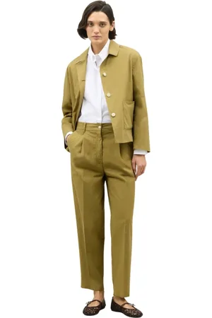 Boglioli Jassen, Dames, Groen, M, Lichte Popeline Margot Blazer