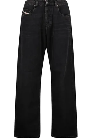 Diesel Jeans, Heren, Zwart, W26, Katoen, D-Macro Straight Jeans