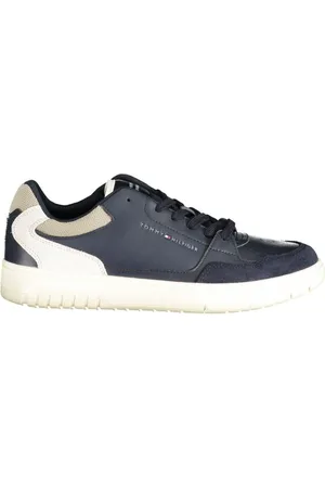 Tommy Hilfiger Schoenen, Heren, Blauw, 46 EU, Polyester, Polyester Sneaker met Modern Design