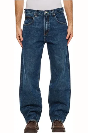 AGOLDE Jeans, Heren, Blauw, W33, Katoen, Vintage Loose Fit Blauwe Jeans