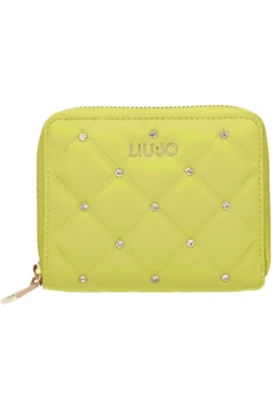 Liu Jo Accessoires, Dames, Groen, ONE Size, Gele Zip Around Portemonnees Kaarthouders