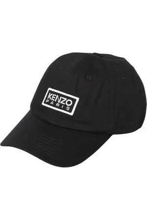 Kenzo Accessoires, Heren, Zwart, ONE Size, Katoen, Logo Baseball Cap in Zwart