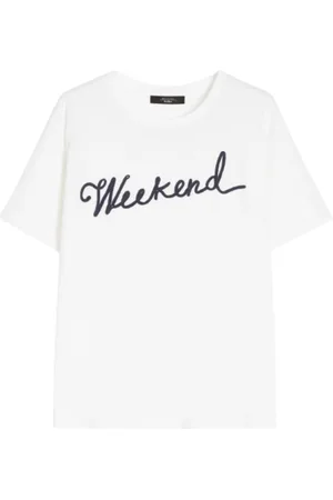 Max Mara Tops, Dames, Wit, M, Witte T-shirts en Polos Olga