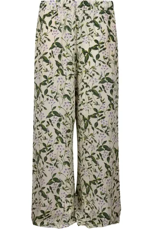 Max Mara Broeken, Dames, Groen, XS, Linnen, Groene Linnen Canvas Broek