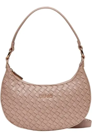 Liu Jo Tassen, Dames, Roze, ONE Size, Leer, Roze Crossbody Tas met Verstelbare Band