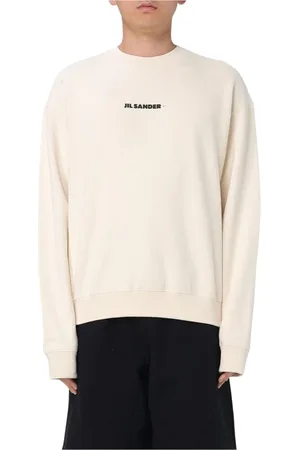 Jil Sander Sweatshirts & Hoodies, Heren, , M, Katoen, Minimalist Crew Neck Sweatshirt