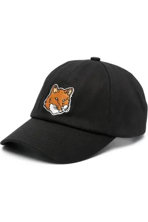 Maison Kitsuné Accessoires, Dames, Zwart, ONE Size, Vossenhoofdpet