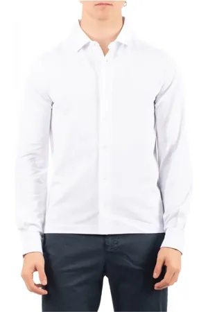 K-Way Overhemden, Heren, Wit, XL, Stijlvolle Blouson Jas