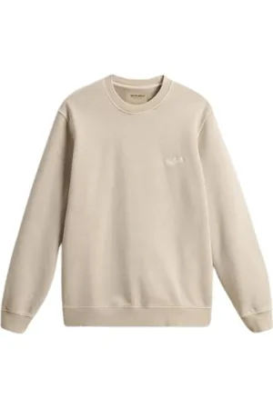 Woolrich Sweatshirts & Hoodies, Heren, , S, Katoen, Garment Dyed Crewneck Rope