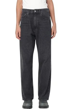 OUR LEGACY Jeans, Heren, Grijs, W32, Katoen, Moderne Zwarte Straight Leg Jeans