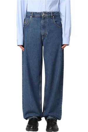 Bally Jeans, Heren, Blauw, W35, Klassieke Blauwe Wide Leg Jeans