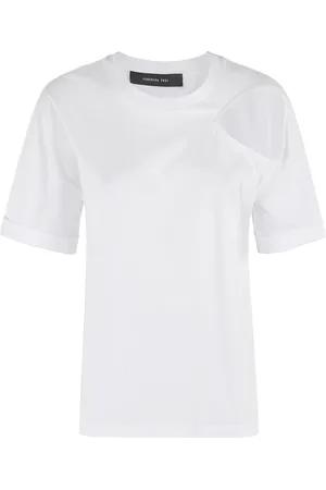 FEDERICA TOSI Tops, Dames, Wit, S, Jersey Cut Out Top