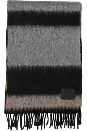 Paul Smith Accessoires, Heren, Grijs, ONE Size, Elegante Gestreepte Cashmere Sjaal