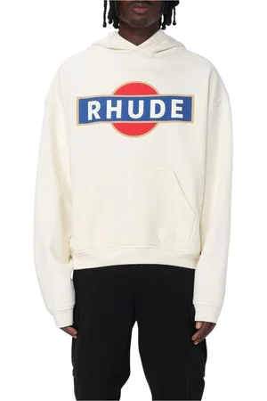 Rhude Sweatshirts & Hoodies, Heren, , S, Klassieke Logo Hoodie Relaxte Pasvorm