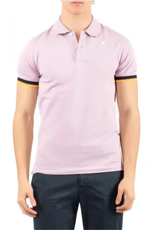 K-Way Tops, Heren, Paars, L, Stijlvolle Polo Jas voor Mannen