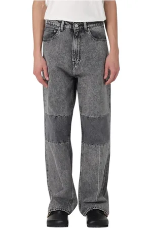 OUR LEGACY Jeans, Heren, Grijs, W32, Katoen, Grijze Acid Wash Jeans