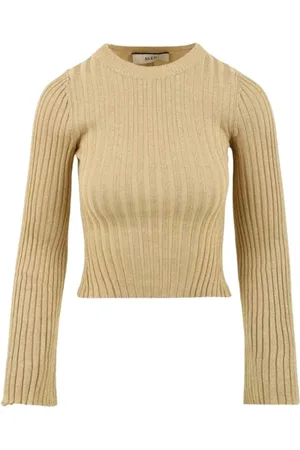 AKEP Truien, Dames, Bruin, S, Lurex Basic Sweater