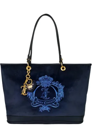 Juicy Couture Tassen, Dames, Blauw, ONE Size, Polyester, Twig Heart L Shopping Polyester/PU Blauw
