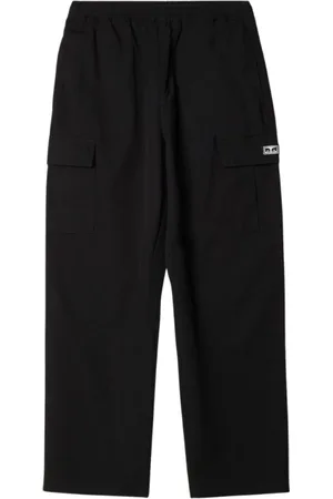 Obey Broeken, Heren, Zwart, S, Katoen, Ripstop Cargo Broek Zwart