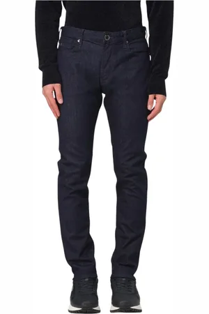 Emporio Armani Jeans, Heren, Blauw, W31, Denim, Premium Denim Straight Leg Jeans