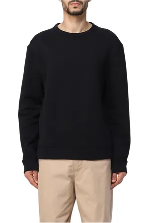 Lanvin Sweatshirts & Hoodies, Heren, Zwart, S, Katoen, Zwarte trui met lange mouwen