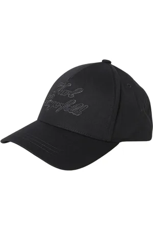 Karl Lagerfeld Accessoires, Heren, Zwart, ONE Size, Klassieke breedgerande Fedora-hoed