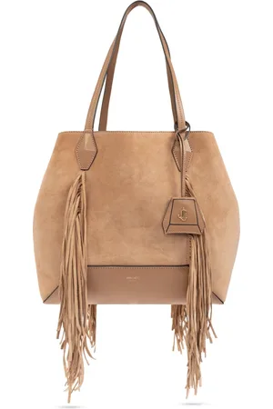 Jimmy Choo Tassen, Dames, Bruin, ONE Size, Suède, Shopper tas Diamond