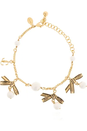 Jimmy Choo Accessoires, Dames, Geel, ONE Size, Armband met bedels