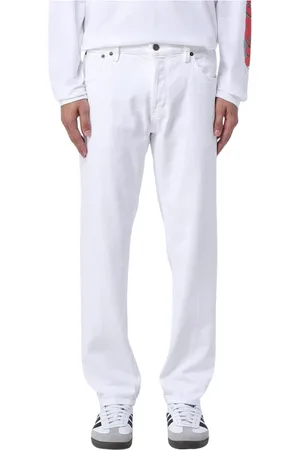 Dondup Jeans, Heren, Wit, W33, Denim, Witte Slim Fit Denim Jeans