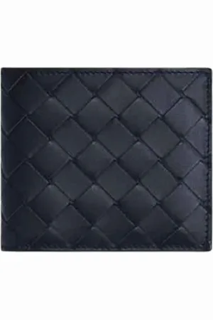 Bottega Veneta Accessoires, Heren, Zwart, ONE Size, Zwart Zilveren Portemonnee