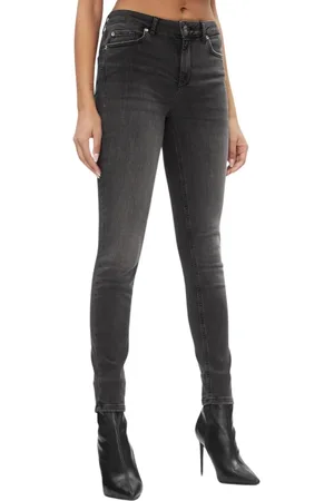 Liu Jo Jeans, Dames, Zwart, W25, Katoen, Denim 5-Pocket Katoenen Broek Dames Grijs