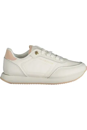 Tommy Hilfiger Schoenen, Dames, Wit, 39 EU, Sportieve Vetersneakers