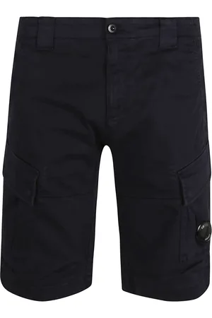 C.P. Company Korte broeken, Heren, Zwart, 2Xl, Katoen, Blauwe Cargo Shorts Regular Fit Stijlvol