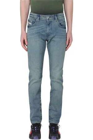Diesel Jeans, Heren, Blauw, W29, Katoen, Navy Slim Fit Skinny Jeans