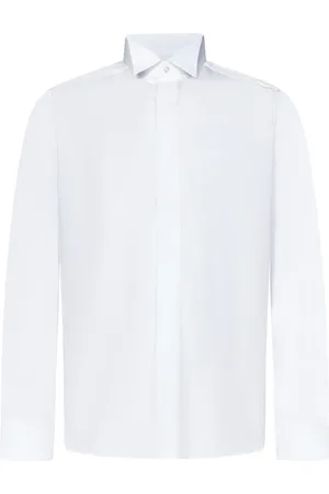 LOW BRAND Overhemden, Heren, Wit, 3Xl, Witte Casual Shirt voor Mannen